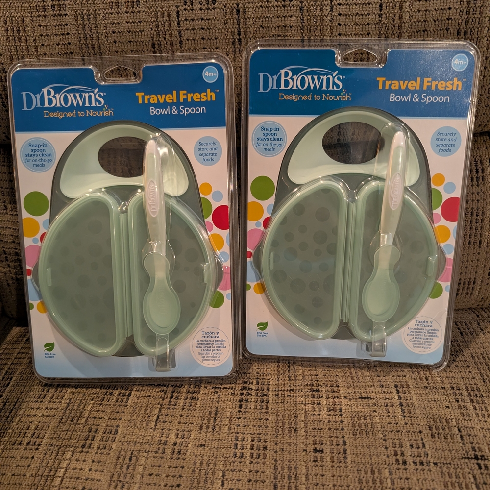 Dr. Brown's Travel Fresh Bowl & Spoon Set